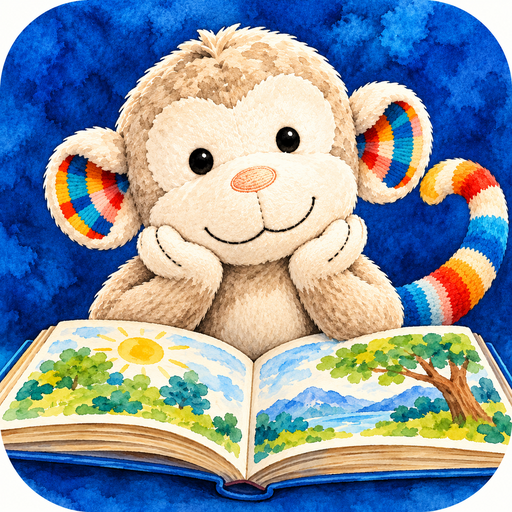 Affi liest ein Bilderbuch